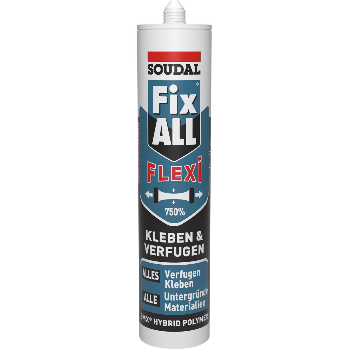 Soudal Kleber Fix ALL nach Aushärtung dauerelastisch weiß