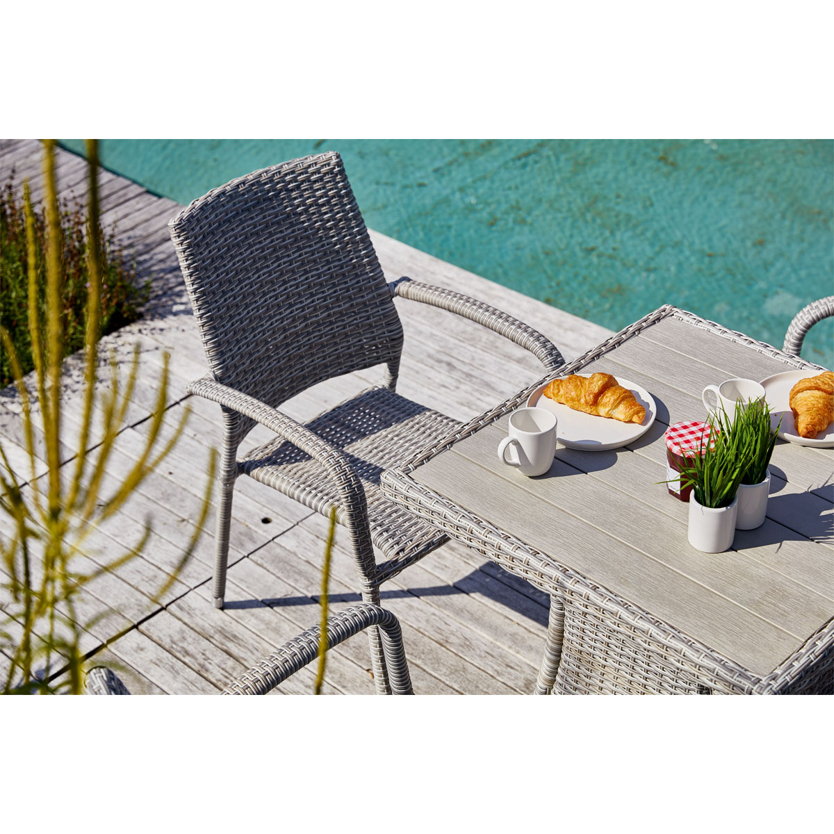 Haveson Bistrotisch Milano grau-meliert Bild 5