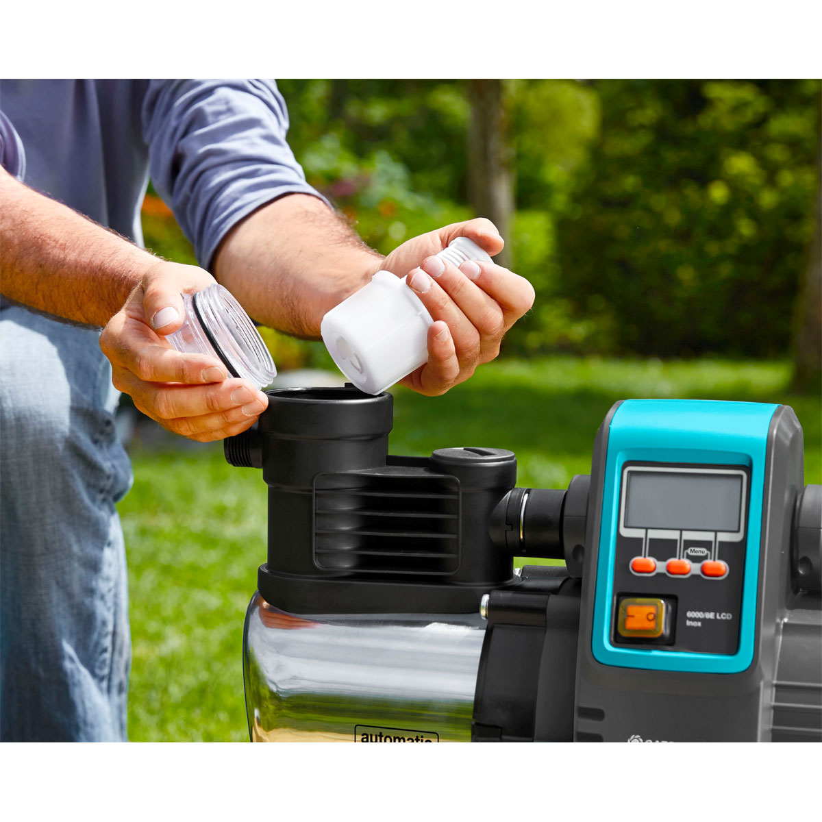 Gardena  Haus- und Gartenautomat 6000/6 LCD Inox Bild 2