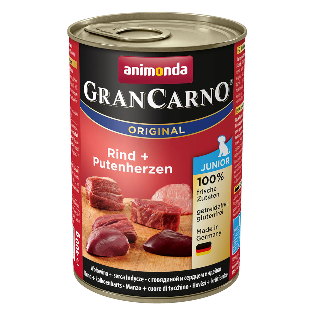 animonda Gran Carno Dog Junior Rind Putenherz 400g Dose