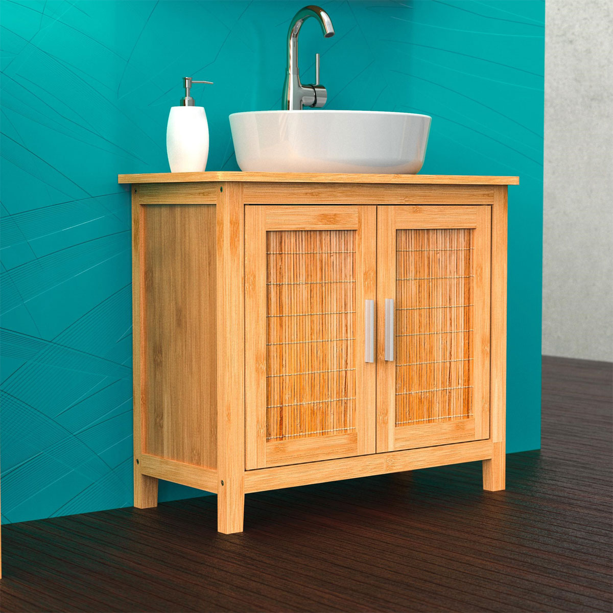 Schütte WTU Bambus Waschbeckenunterschrank Bild 5