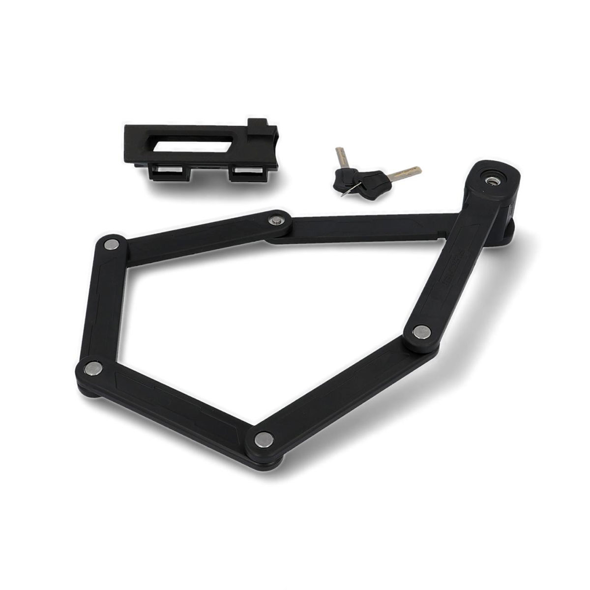 Fischer Bikes Faltschloss mit Halter 85 cm