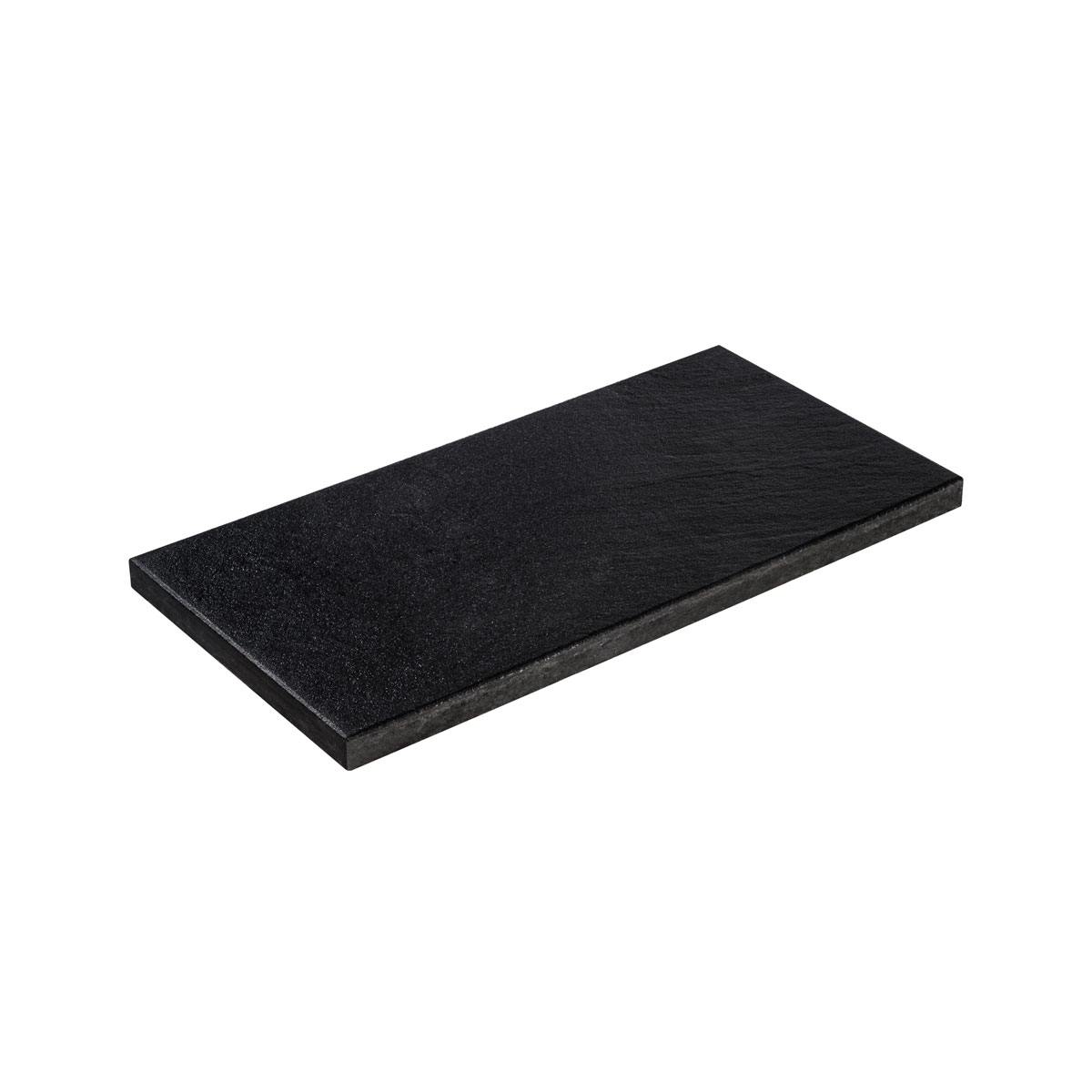 Diephaus Strukturierte Platte Schwarz-Basalt 80 x 40 x 4 cm