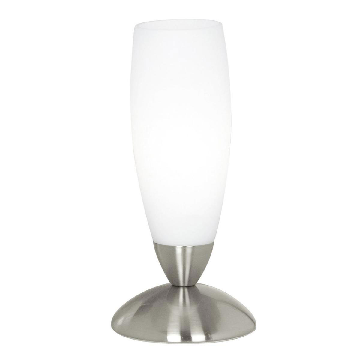 Eglo Tischleuchte Slim nickel/weiß Eglo Tischleuchte Slim nickel/weiß