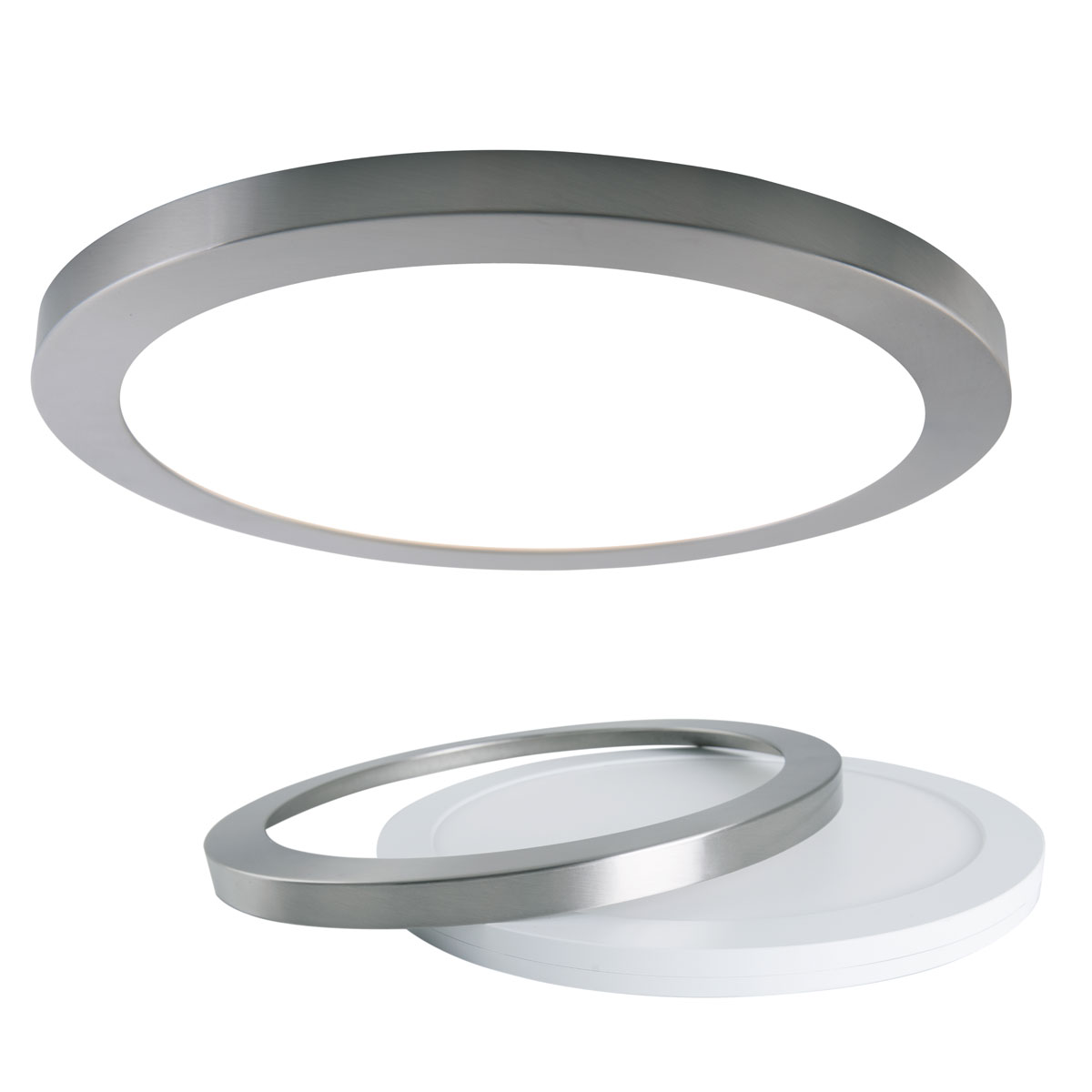 Naeve LED DL Bonus Metall/KS chromeLxBxH: 33x33x1,9cm Bild 9