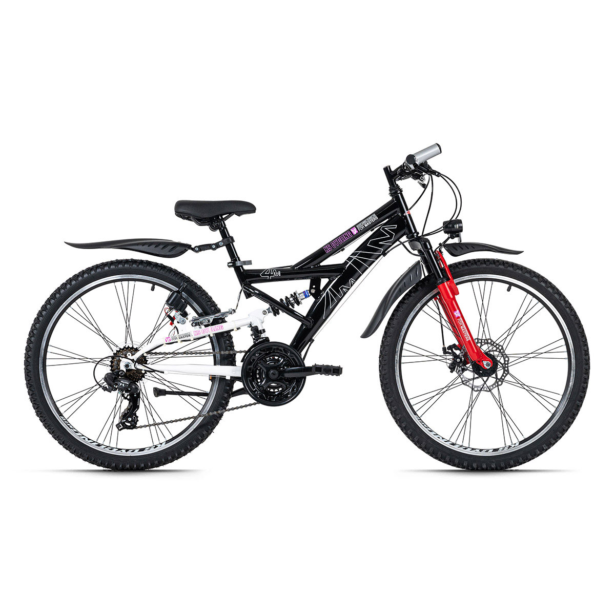 KS Cycling All Terrain Bike 4Masters Fully 42 cm schwarz schwarz K000039071