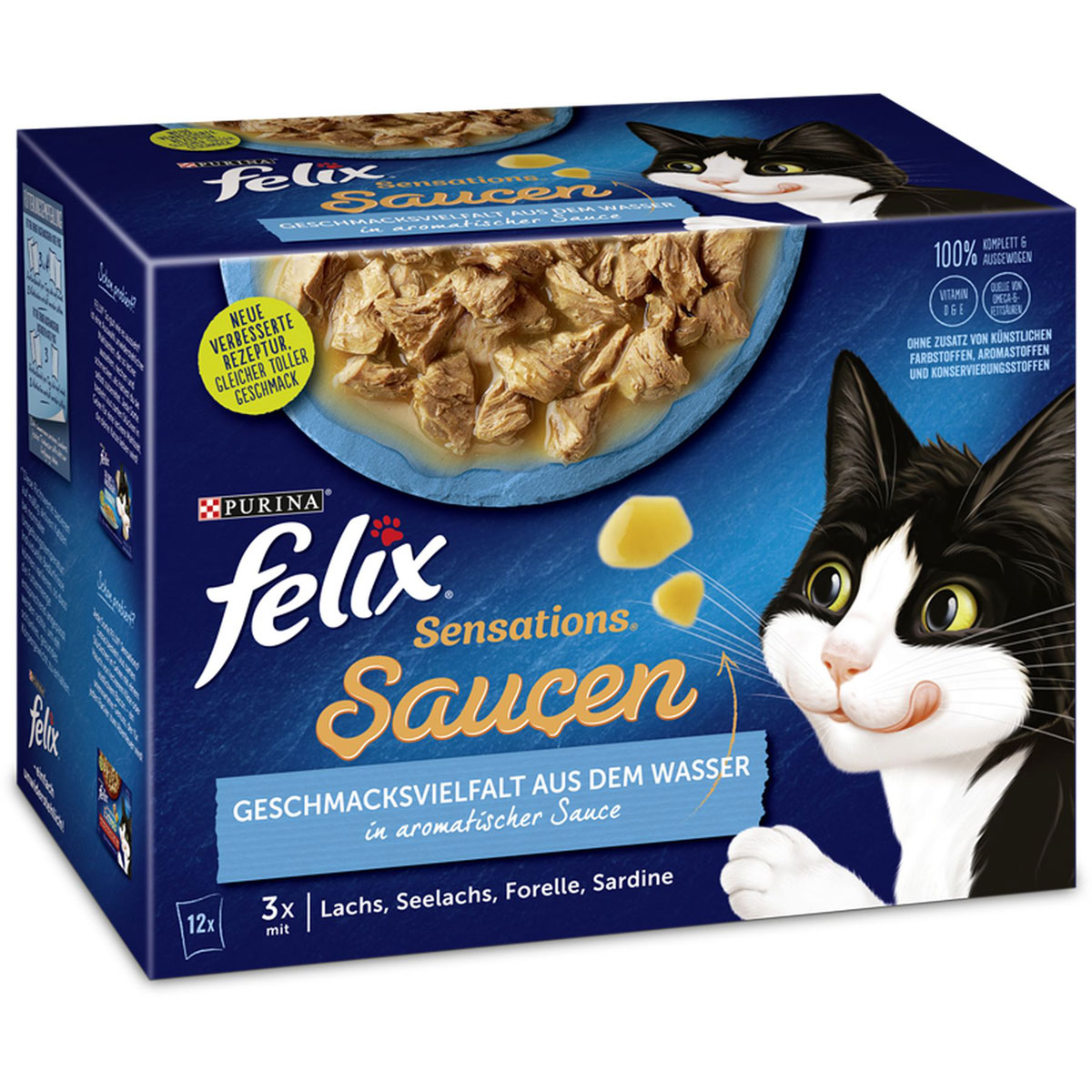Felix Sensation Saucen vom Wasser 12 x 85g Portionsbeutel