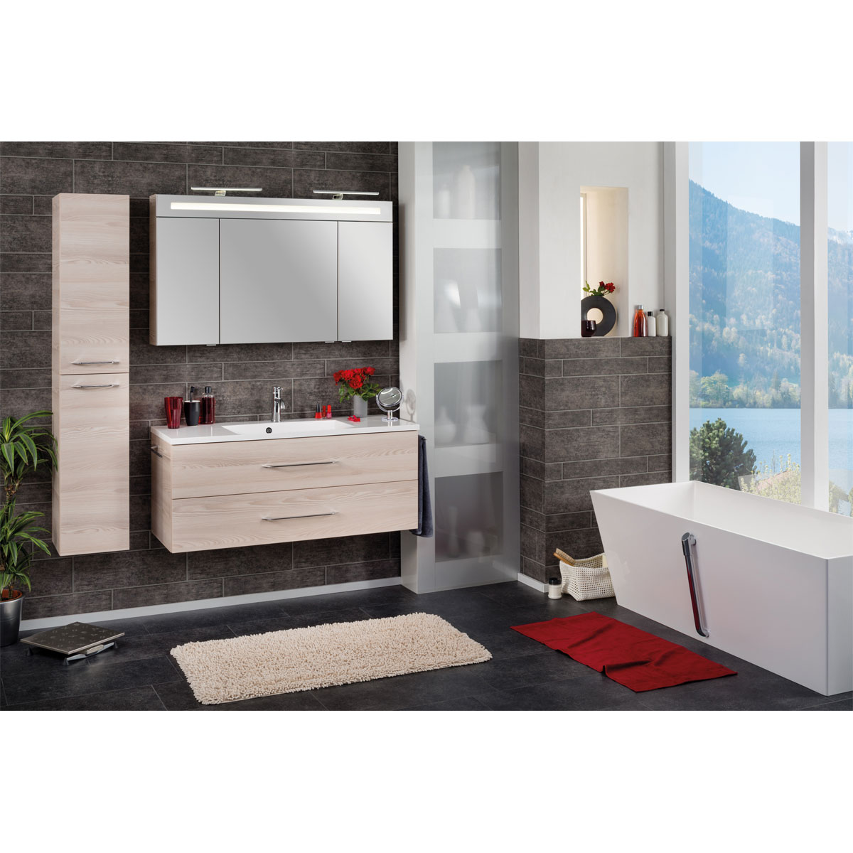 Fackelmann Waschtisch-Set B.clever 120 x 51 x 46 cm Alaska-Esche Bild 5