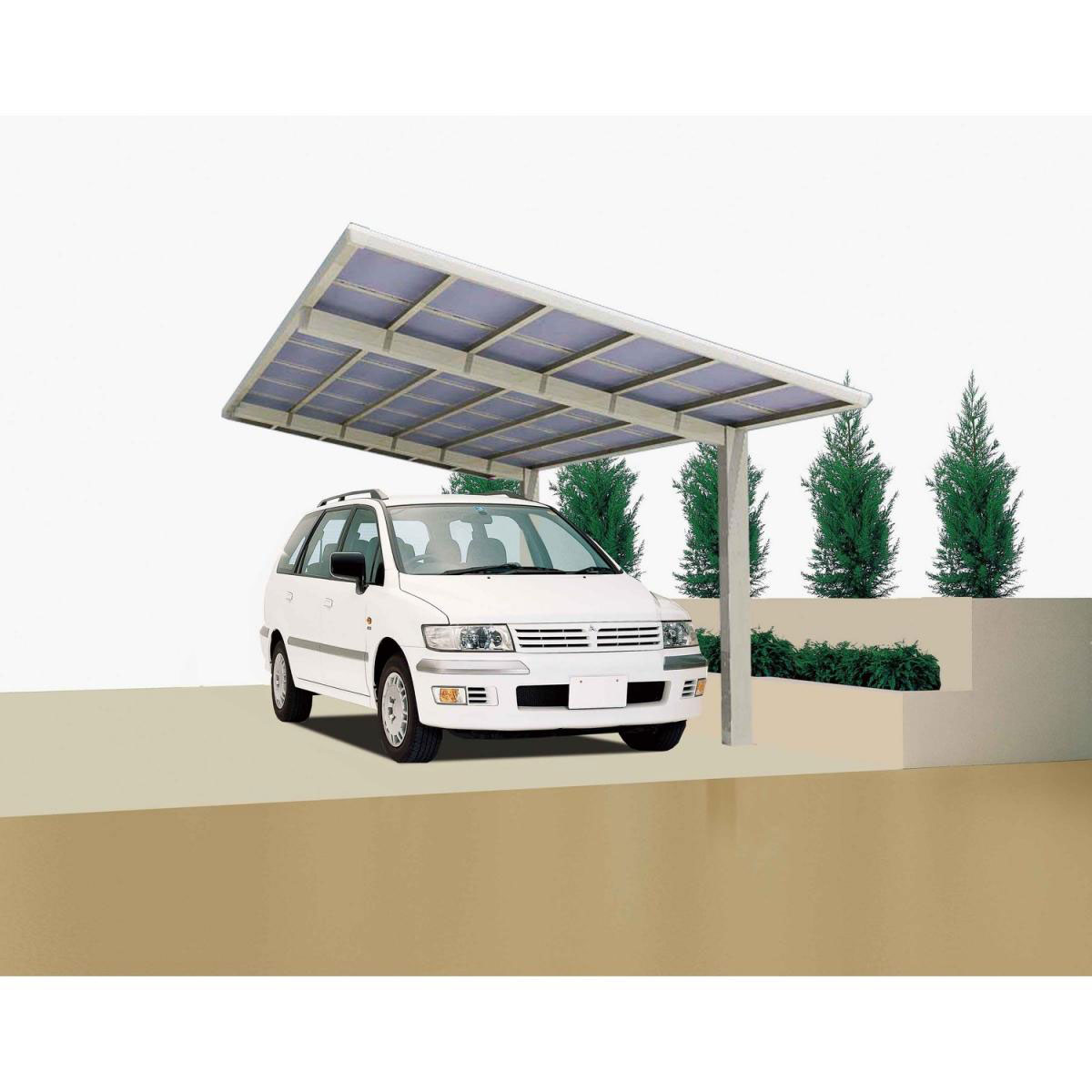 Ximax Carport Alu Linea 110 Edelstahl-LookSL und SB Bild 1