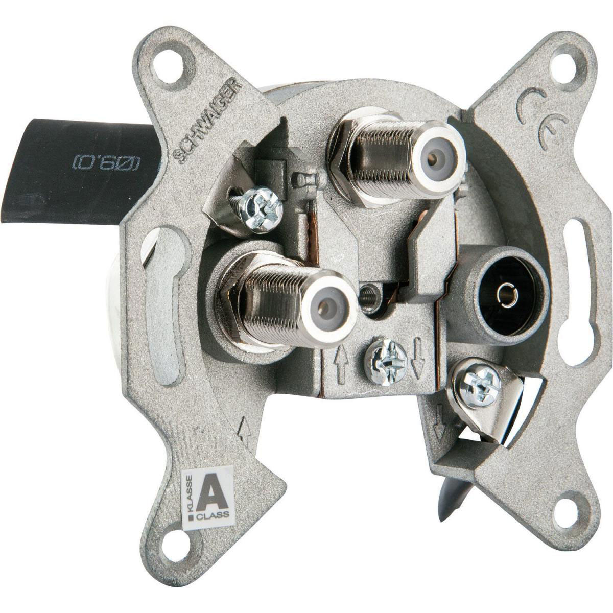 Schwaiger TWIN Stichleitungsdose SAT-Zf-Anschluss 2fach