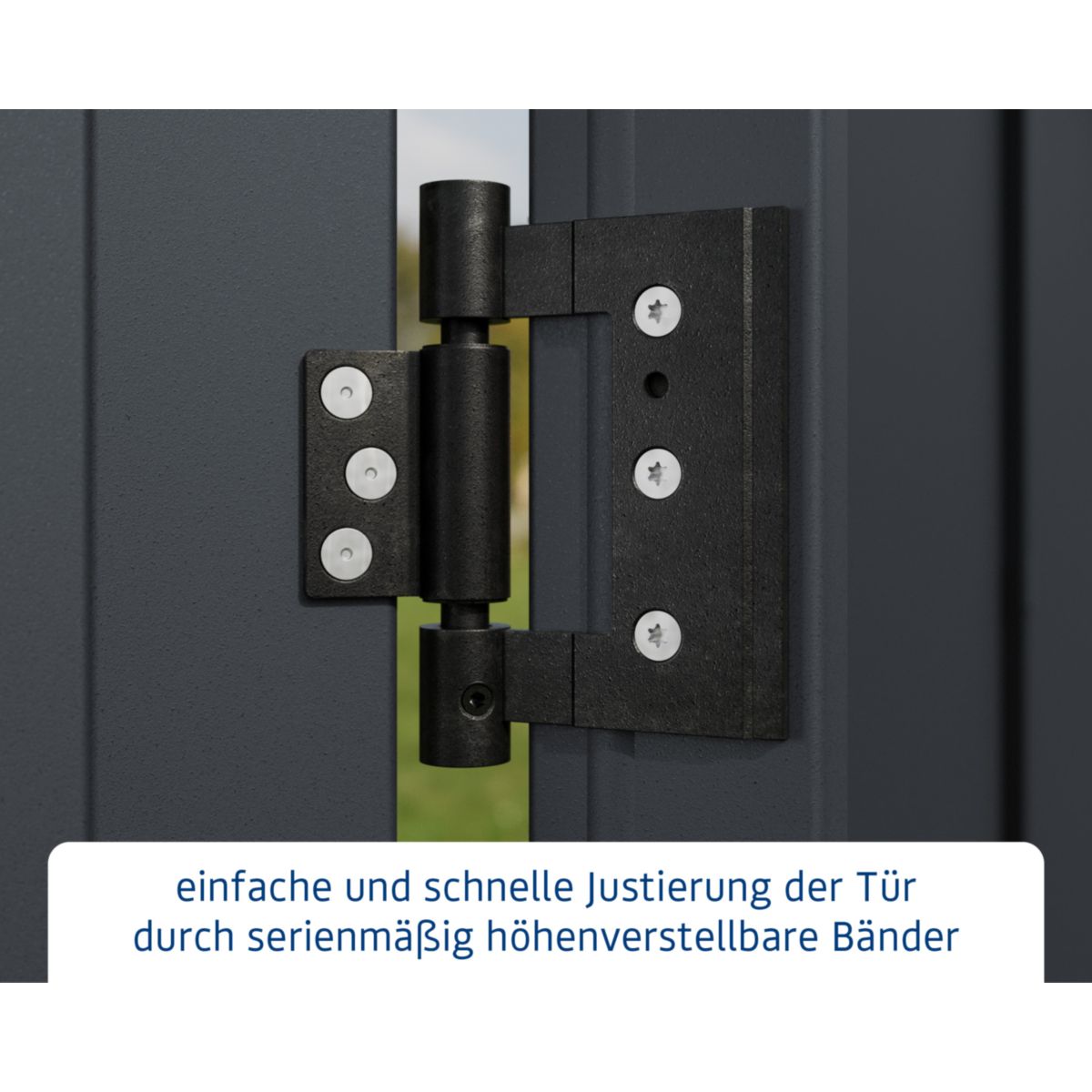 EcoStar  Gerätehaus Trend-PTyp 2RAL7016 1 flg Bild 5