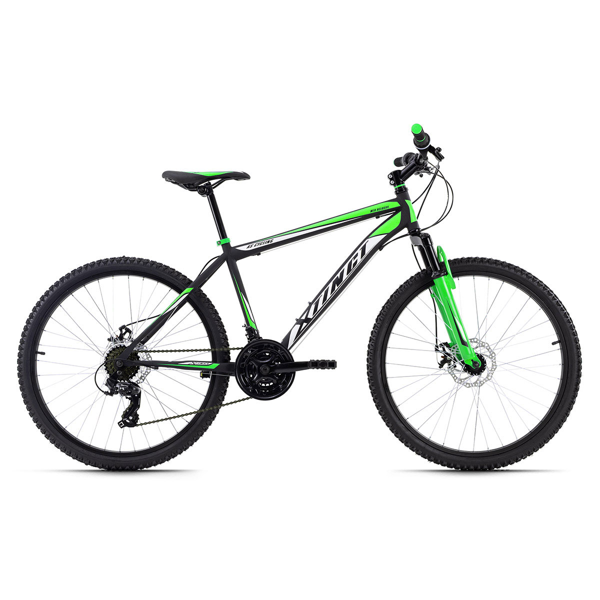 KS Cycling Mountainbike Xtinct Hardtail 26 Zoll 46 cm schwarz-grün