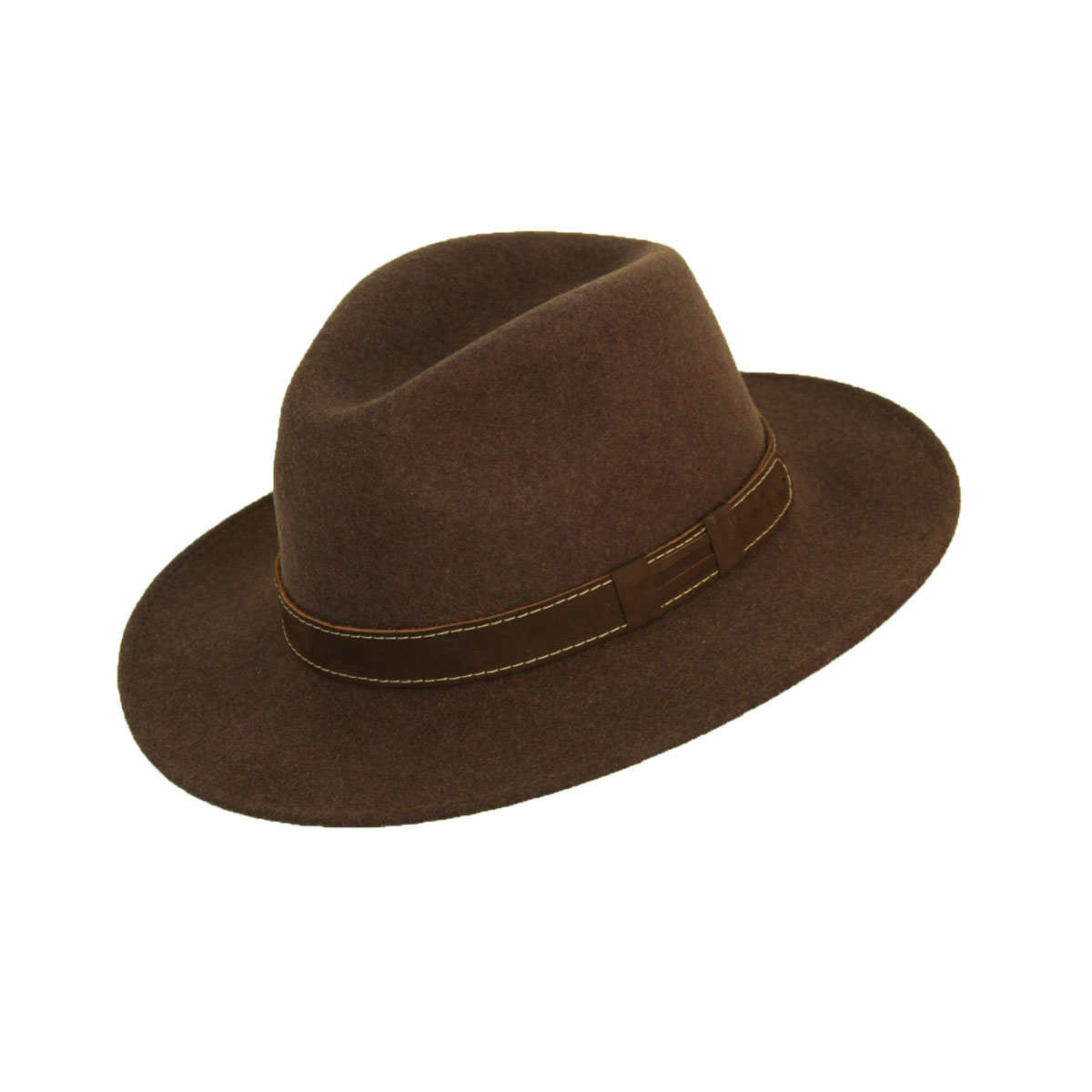 Scippis Wollhut Paxton braun-melange Größe M