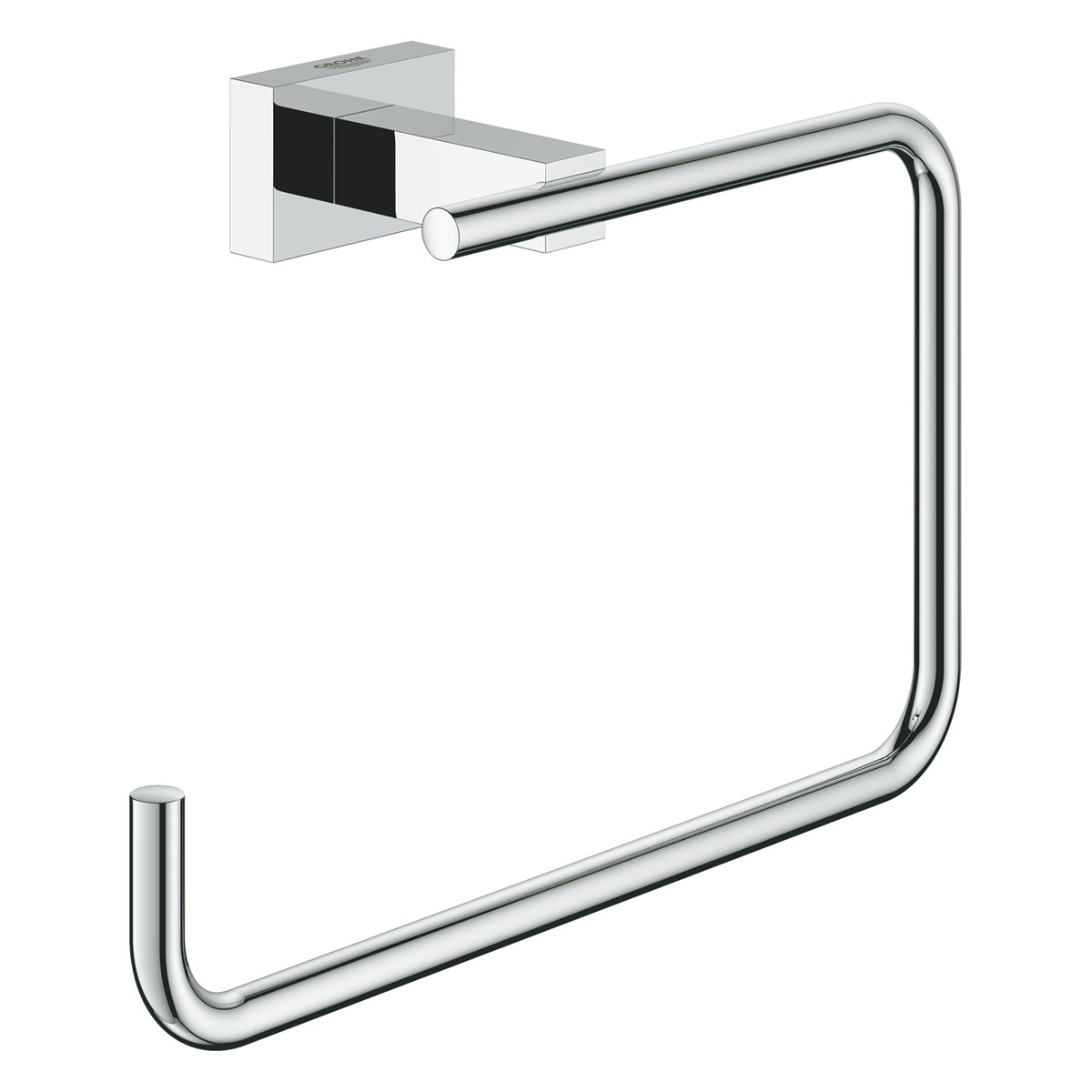 Grohe Handtuchring Essentials Cube silber 18,6 x 12,3 x 5,9 cm Bild 1