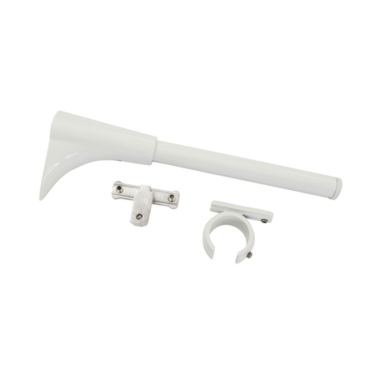 Gardinia Universal Träger 1- und 2-Lauf für Durchmesser 20 mm 6/5 cm weiß