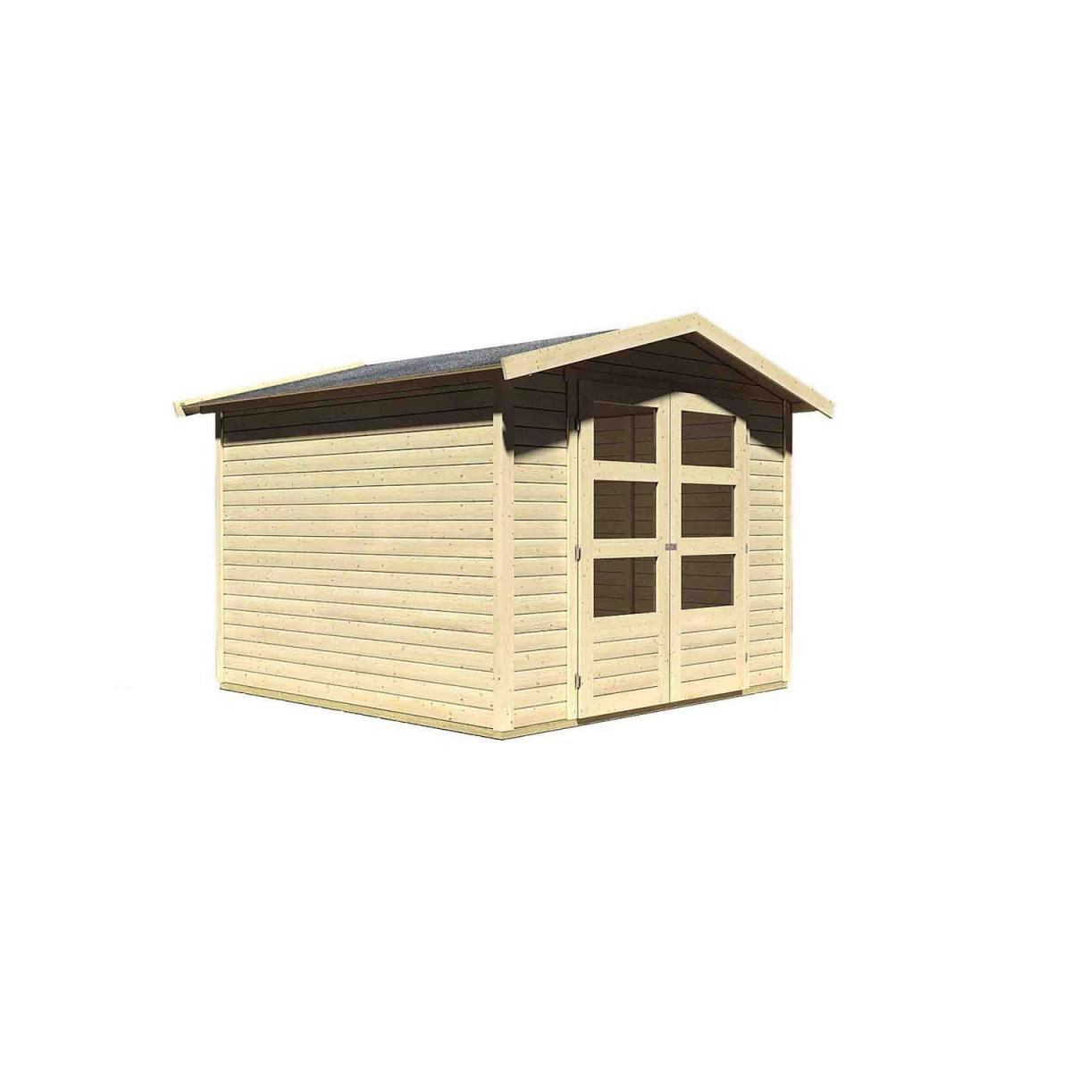 Karibu Gartenhaus Amberg 4 naturbelassen Bild 2