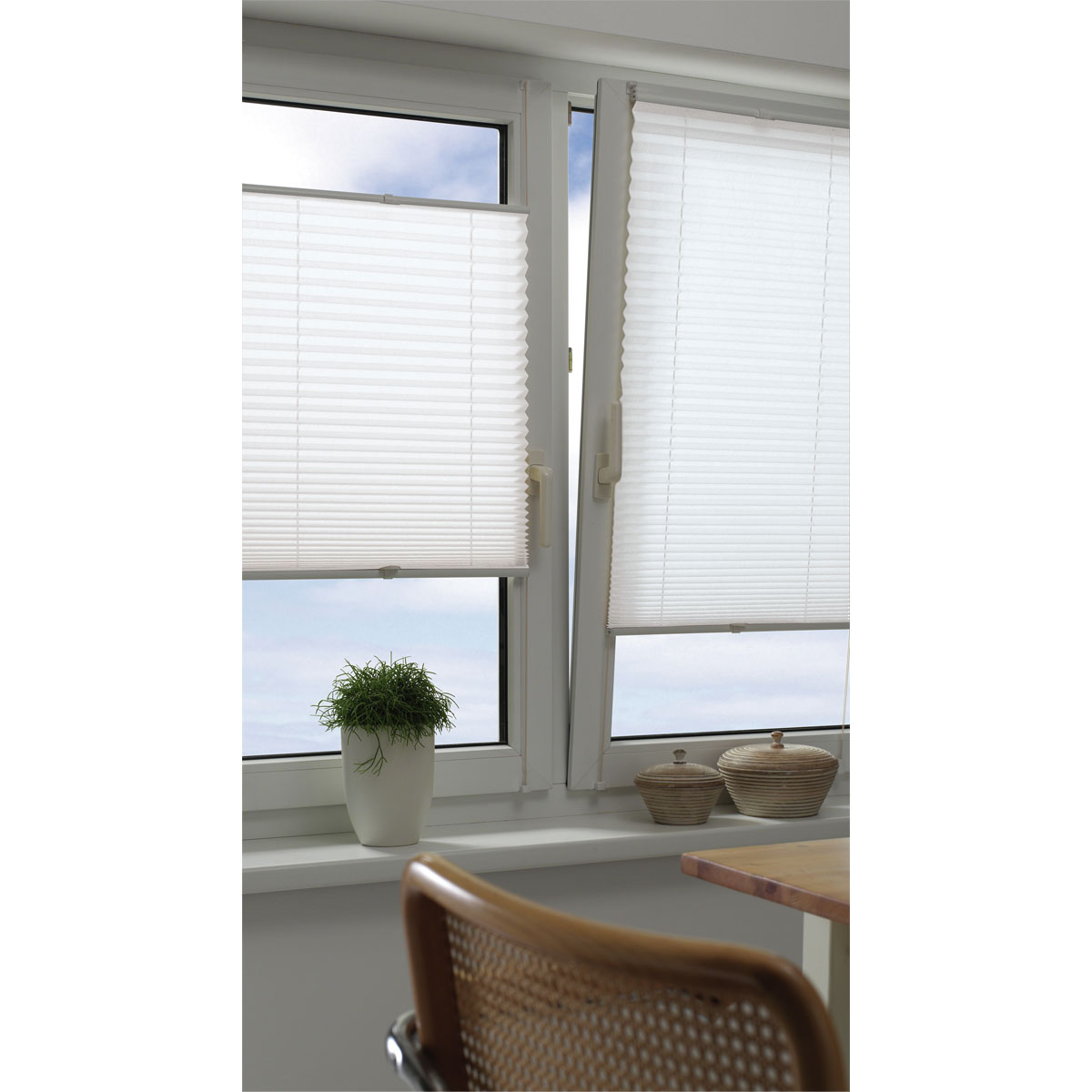 Gardinia Plissee Easy-Basic 60 x 130 cm weiß Bild 3