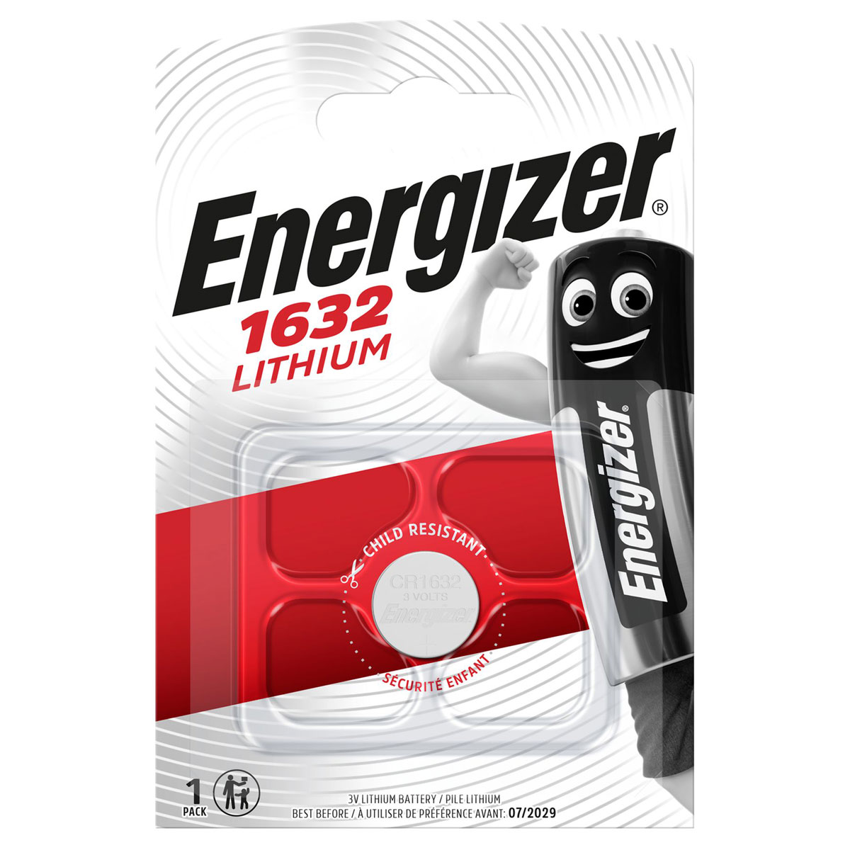 Energizer Knopfzelle CR1632 klein