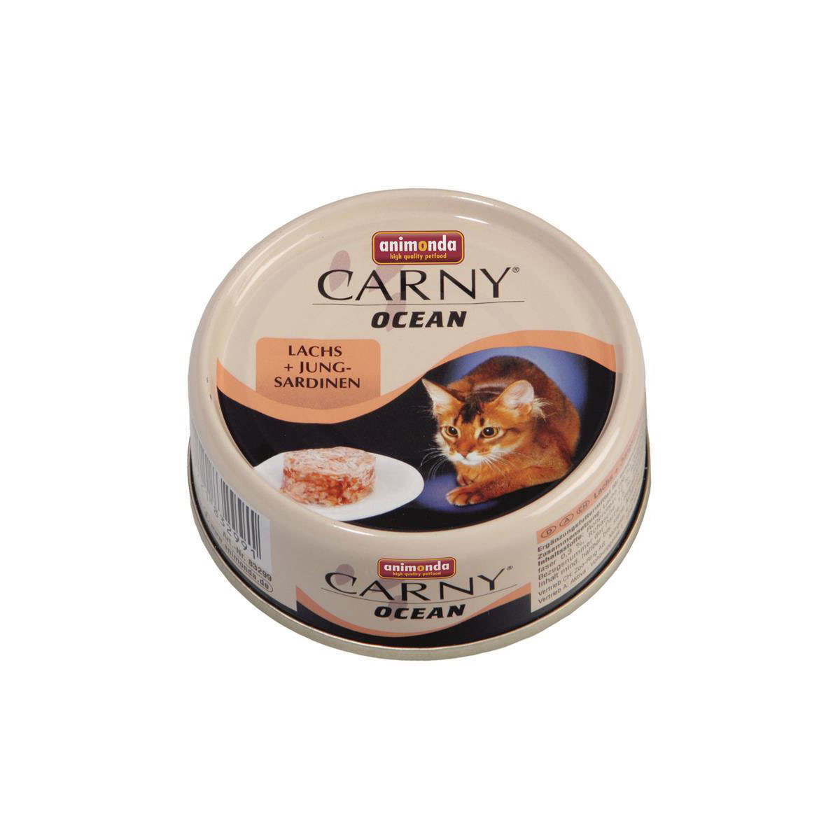 Carny  Cat Ocean Lachs Jungsardinen 80g Dose Bild 2