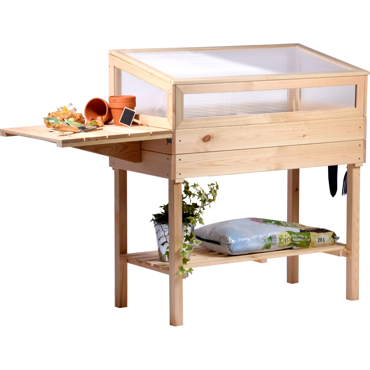 dobar Hochbeet beige 150 x 107 x 50 cm Bild 7