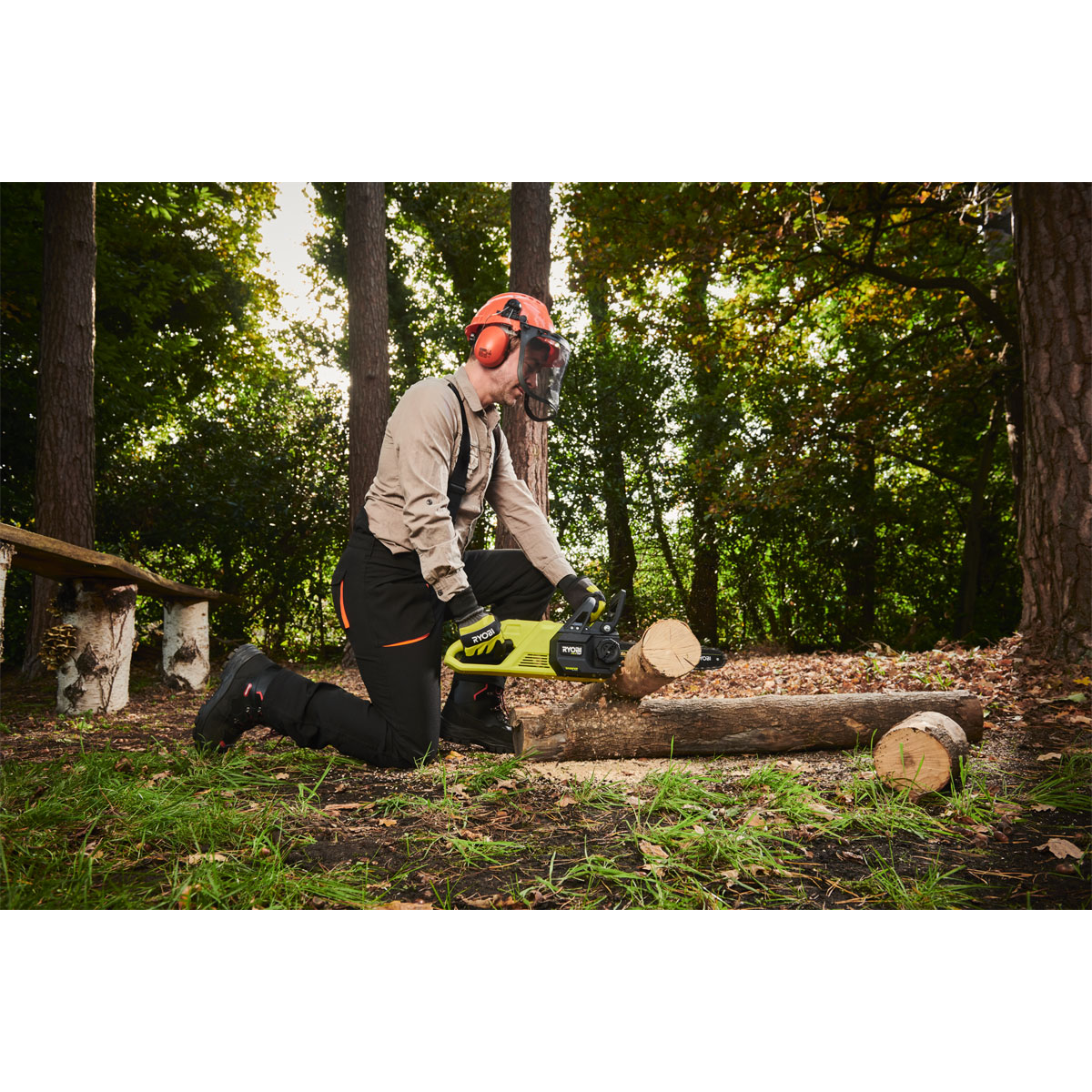 Ryobi  Akku-Kettensäge RY18CSX30A-0 Schwertlänge 30 cm Bild 3