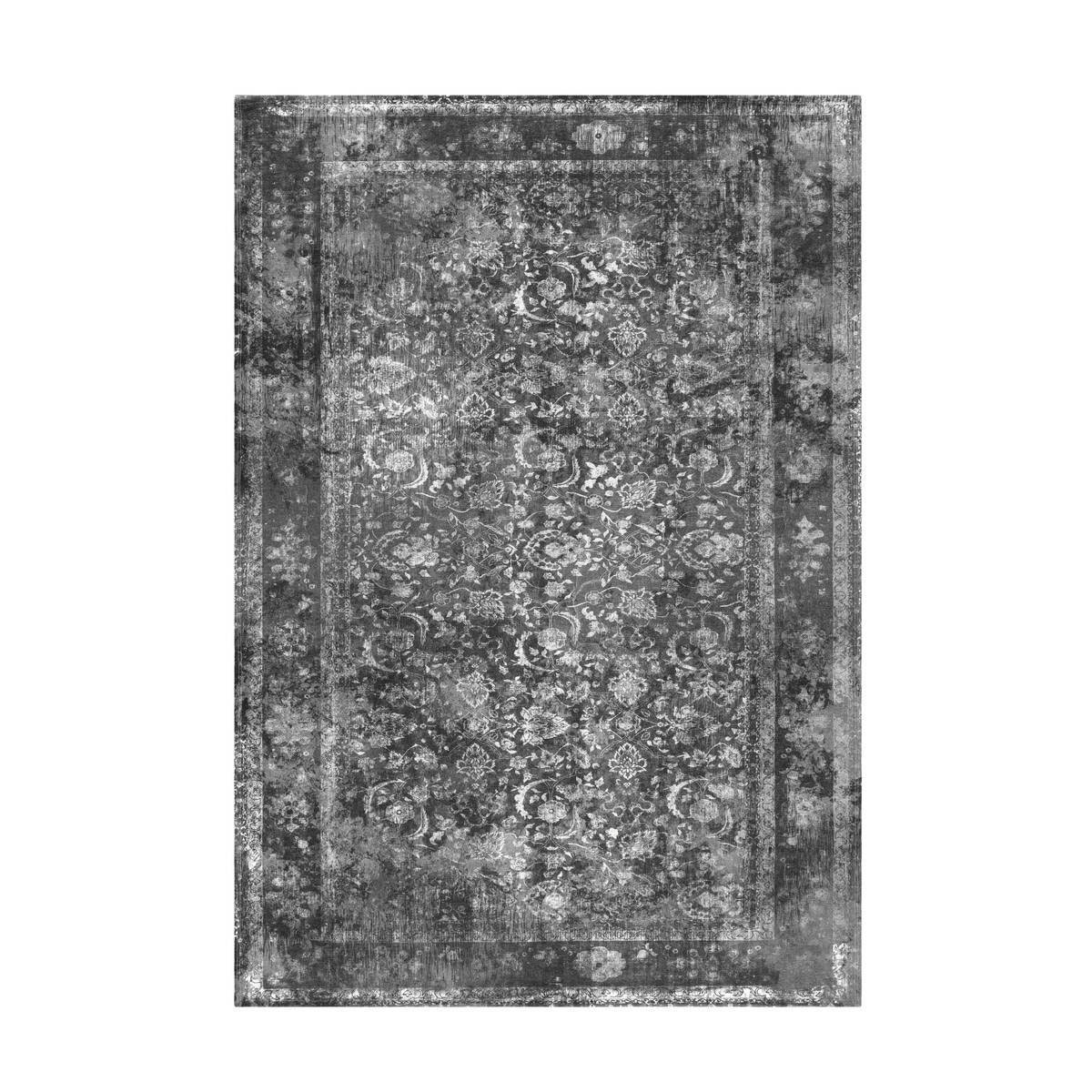 Kurzflorteppich Vintage 8404 grau