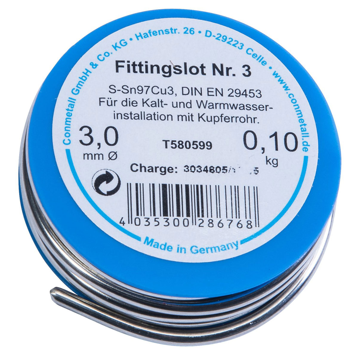 Cornat Fittingslot 100g