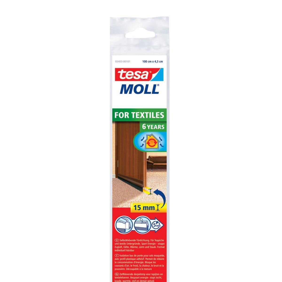 Tesa moll-Türschienen Braun Bild 2