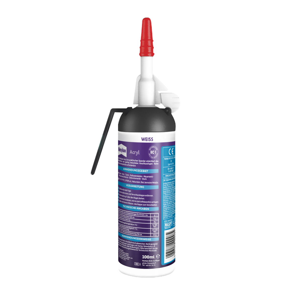 Metylan Dichtmasse Wand und Decke Acryl weiß 6 x 100 ml Bild 2