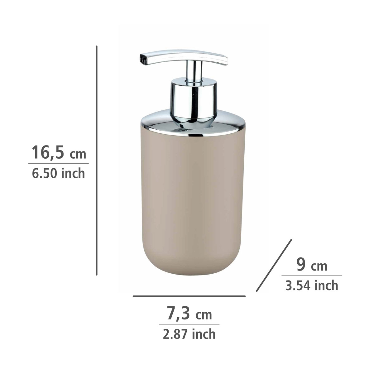 Wenko Seifenspender Brasil taupe 320 ml Bild 4