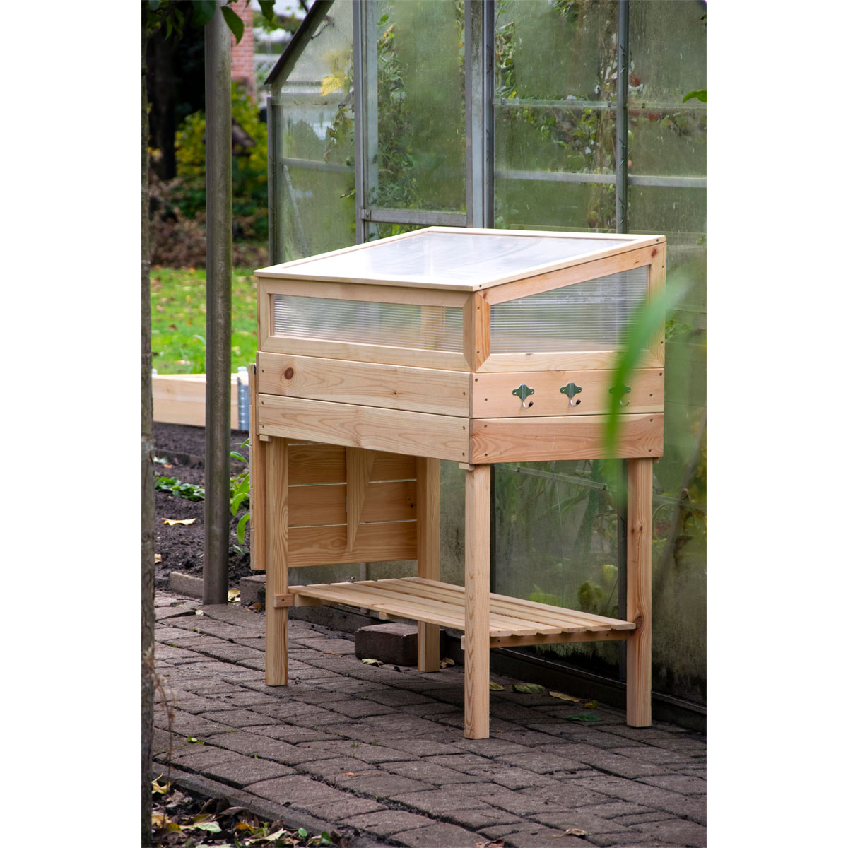 dobar Hochbeet beige 150 x 107 x 50 cm Bild 4