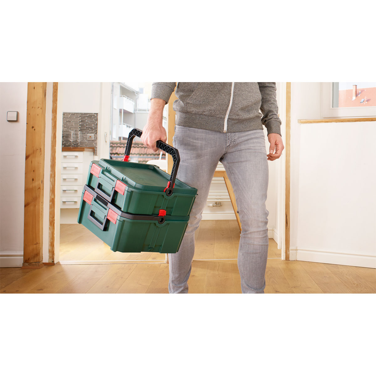 Bosch  Werkzeugkoffer SystemBox grün Größe M Bild 3