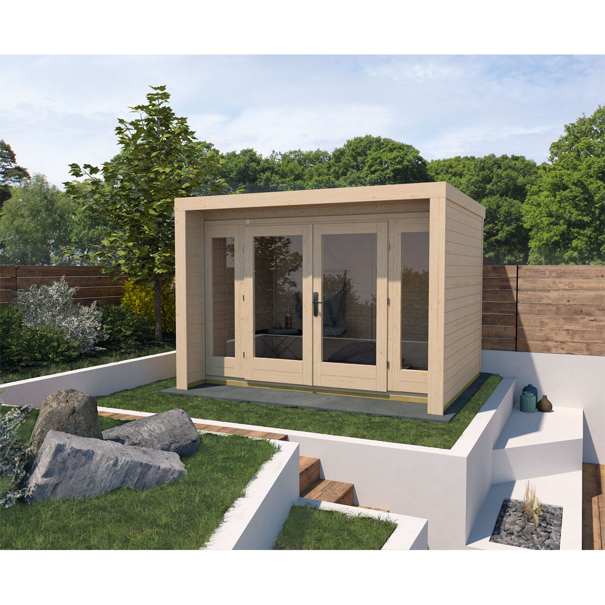 Weka Designhaus 263 Größe 3 300 x 295 cm beige