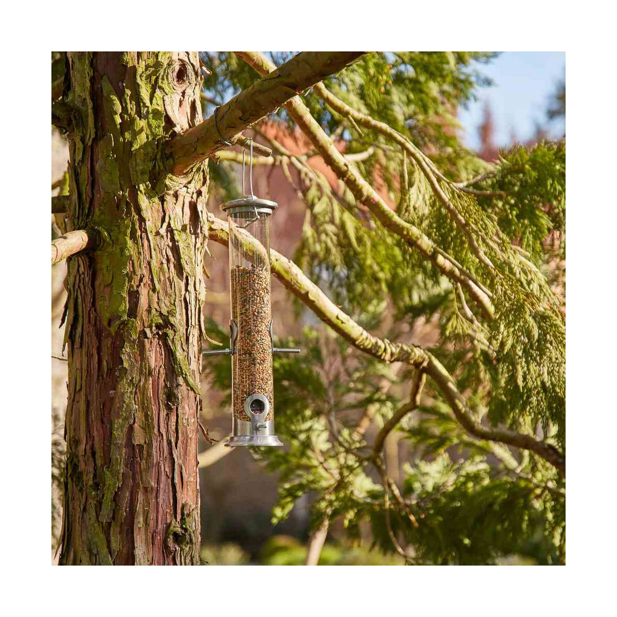 Siena Garden Vogelfuttersule Aluminium Line fr Mischfutter 39 cm Bild 2