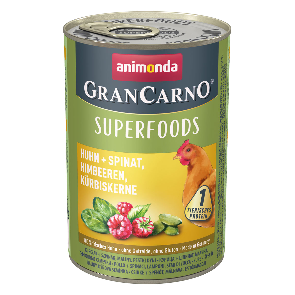 animonda Gran Carno Adult Superfood Huhn und Spinat 400g