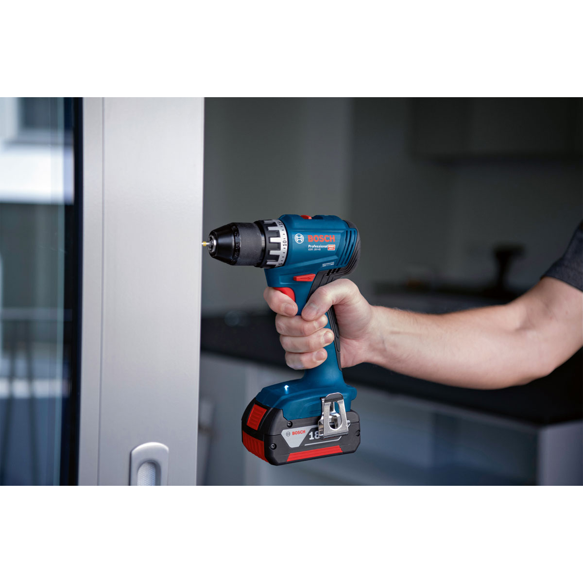 Bosch Akku-Bohrschrauber GSR 18 V-45 Professional mit L-Case Pick & Click Bild 3
