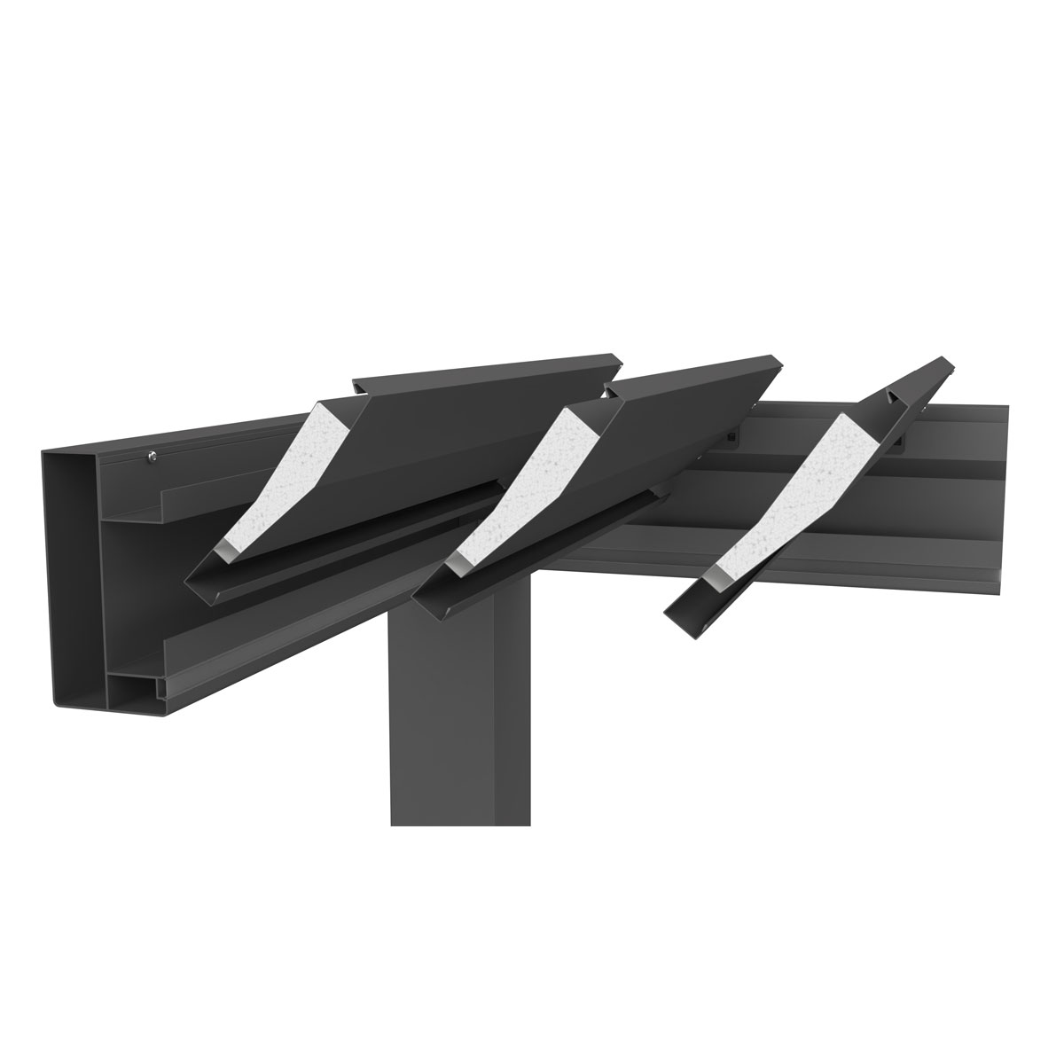 Biohort Pergola Gr. 3 x 3,5 quarzgrau/silber-metallic Bild 5