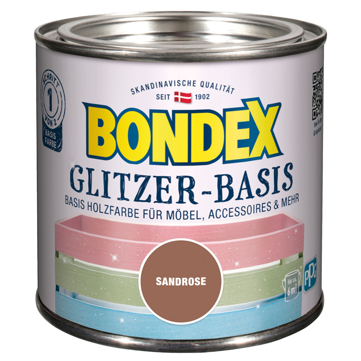 Bondex Glitzer-Basis sandrose 500 ml Bild 1