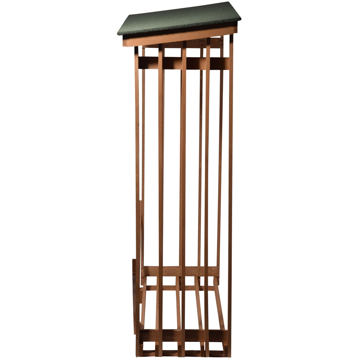 dobar XL-Kaminholzregal 140 x 143 x 50 cm grün-braun Bild 3