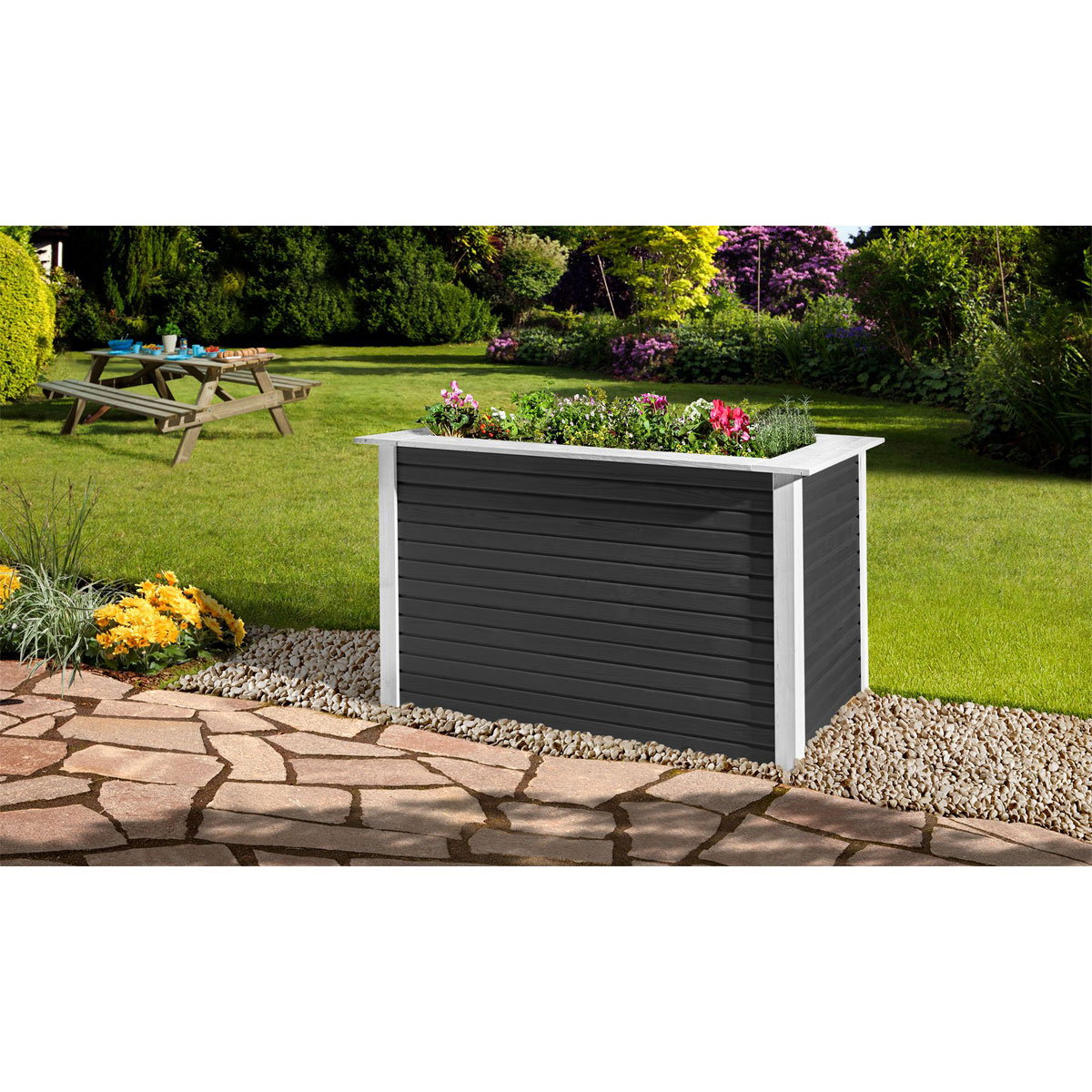 Weka Profi-Hochbeet „Line“, anthrazit