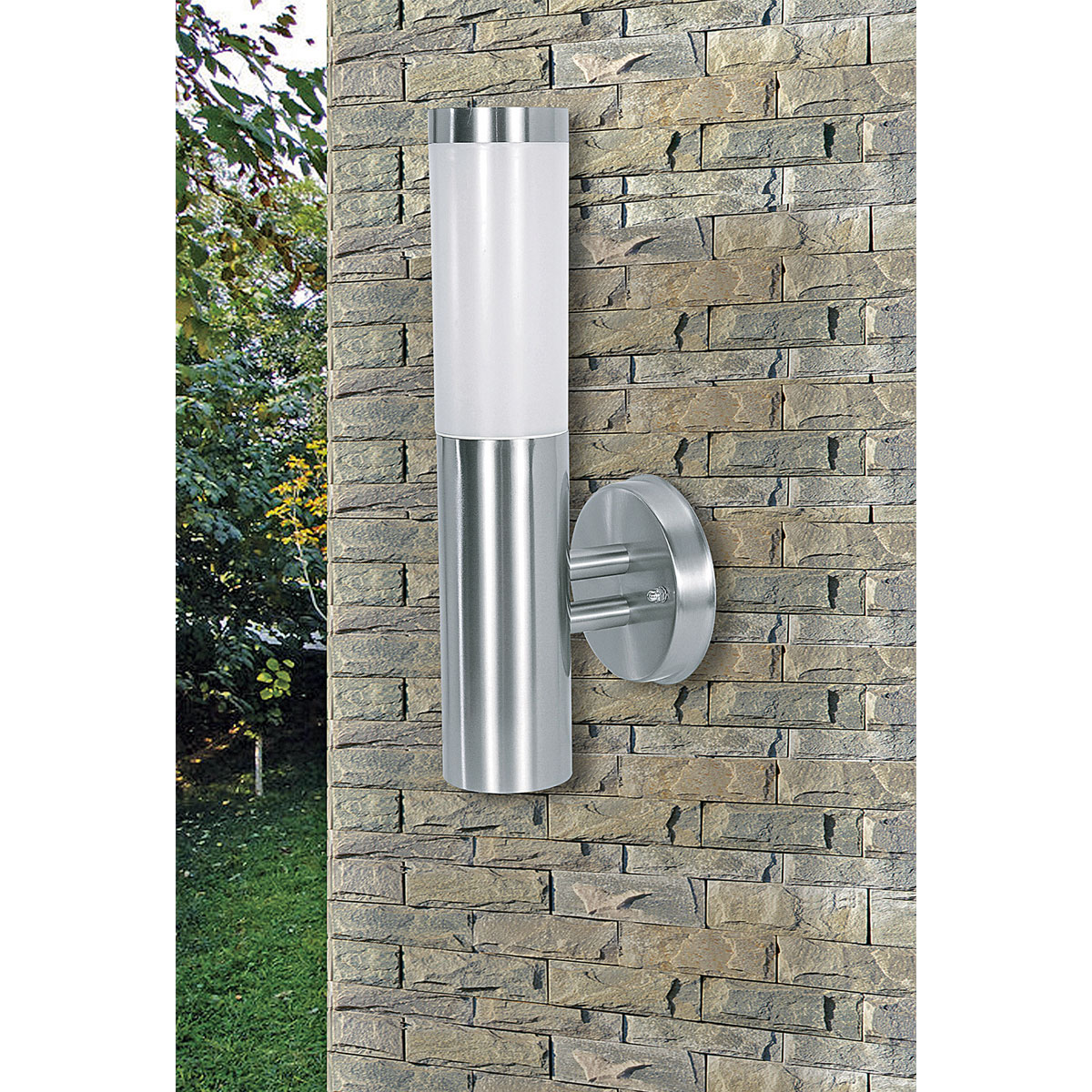 Flector Garten Außenwandleuchte Atlas silber Bild 2