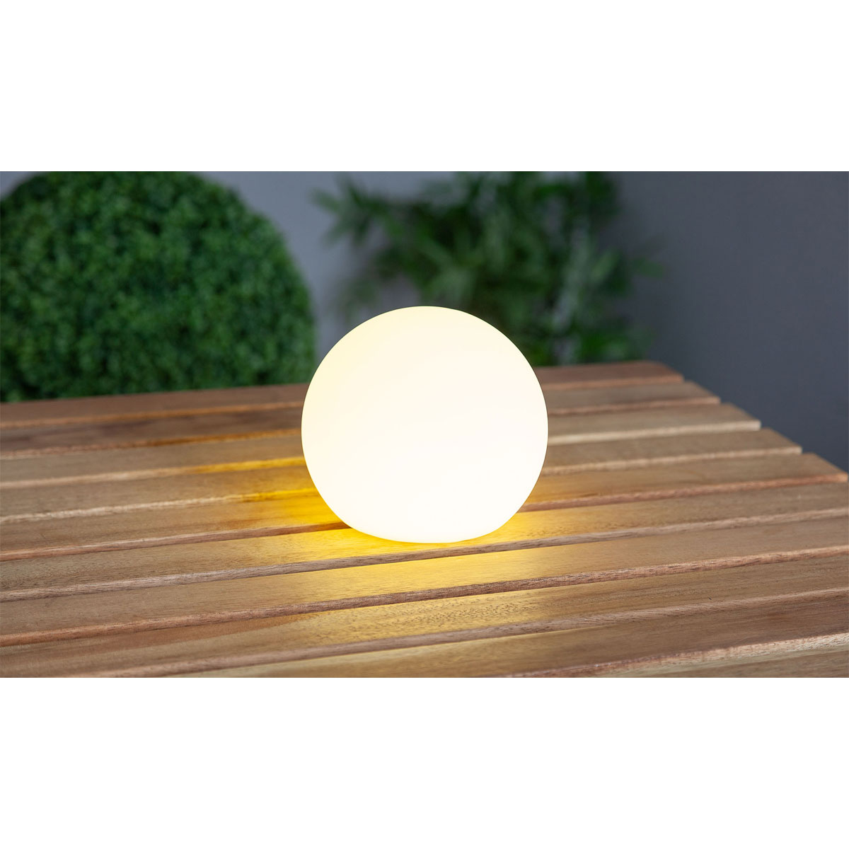 Flector Garten Akku LED-Kugelleuchte RGB-Farben Durchmesser 15 cm Bild 6