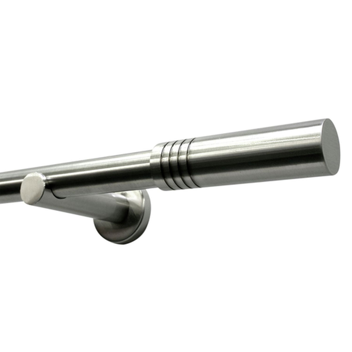 Gardinia Gardinenstange Sigma Durchmesser 16 mm 200 cm Edelstahl-optik gebürstet