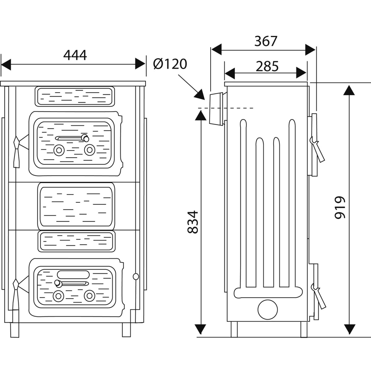Werkstattofen WO 109-8, 8 KW Bild 2