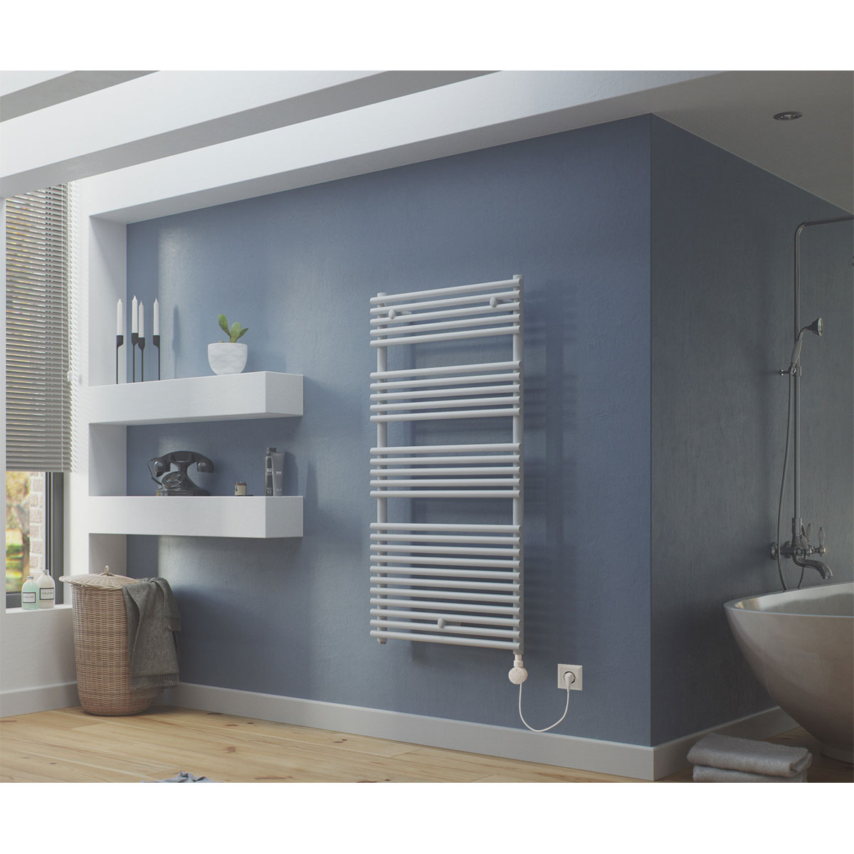 Ximax  Elektrischer Handtuchwärmer Tec 1719 x 580 mm 900 Watt Typ 5 Weiß