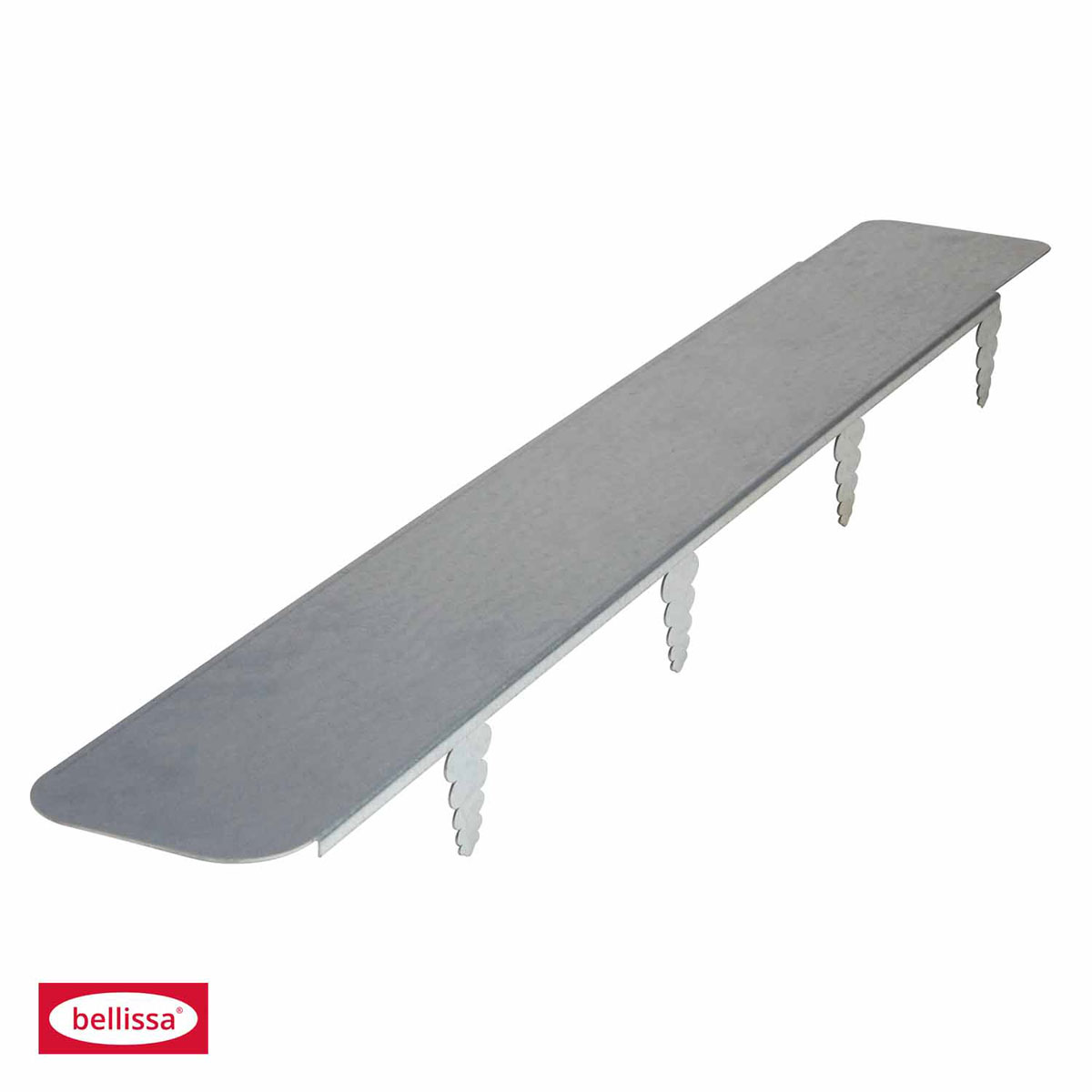 Mähroboter Rasenkante Metall verzinkt 80 x 12 x 6,5 cm 2er Set Bild 2