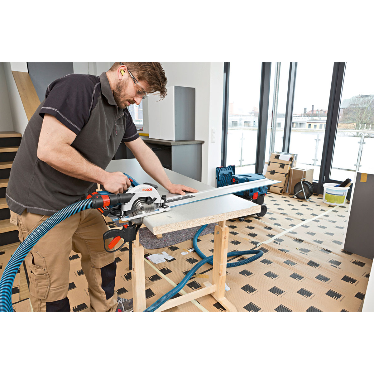 Bosch Professional  Akku-Kreissäge GKS 18V-57 G solo Bild 8