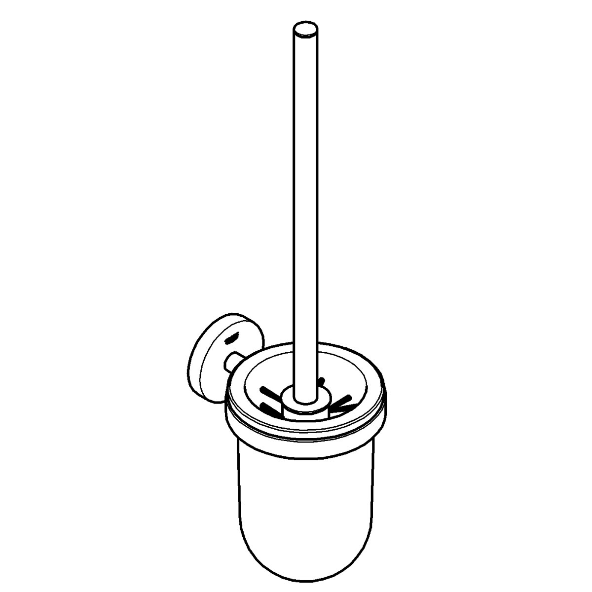 Grohe Toilettenbürstengarnitur Essentials 12,1 x 39,8 cm Bild 4