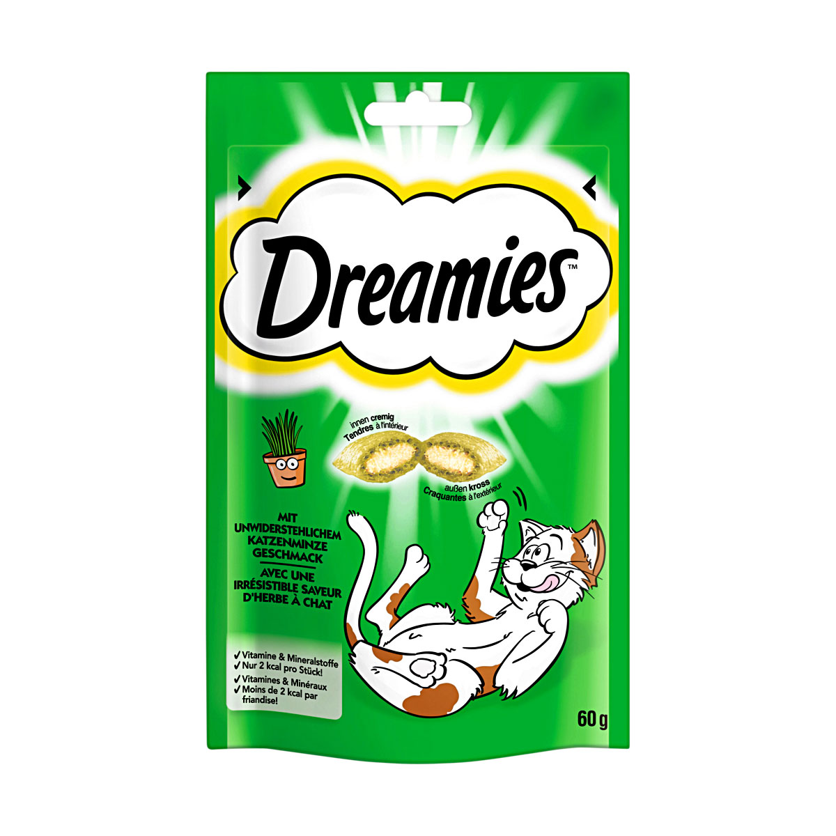 Katzensnack Dreamies mit Katzenminze Geschmack 60 g