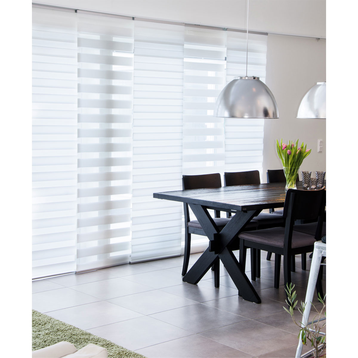 Gardinia Flächenvorhang Day+Night 245 x 60 cm weiß Bild 3